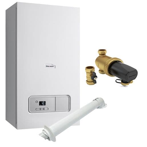 Glow-Worm Ultimate3 35kW Combi Boiler With Horizontal Flue, Power Filter And 10 Year Warranty 10021405