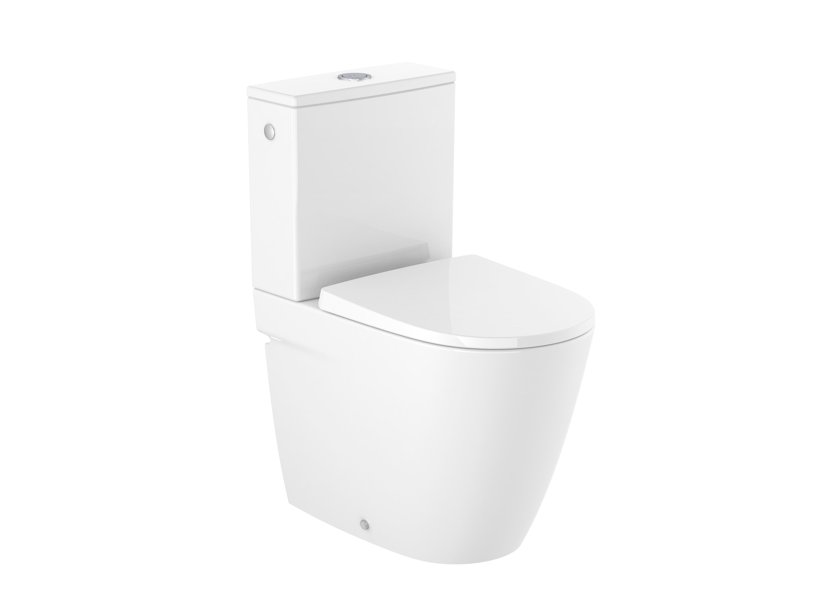 Roca ONA Back to wall Compact Close-Coupled Rimless Toilet Pan White