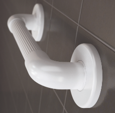 AKW Fluted Medicare Grab Rail White 300 x 32mm