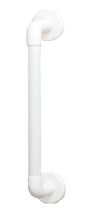 AKW Large Plastic Fluted White Grab Rail 600 x 32mm