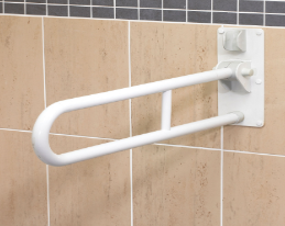 AKW Hinged Fold Up Double Hairpin Rail White 32mm
