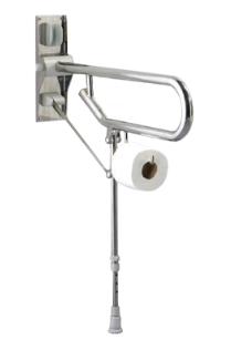 AKW Hinged Fold Up Double Hairpin Rail Adjustable Leg Stainless Steel 32mm
