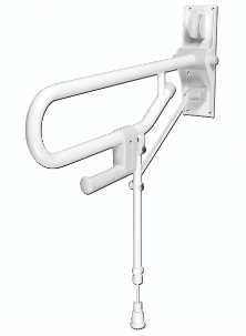 AKW Hinged Drop Down Rail With Adjustable Leg 765 (Projection) x 32mm