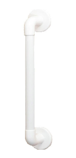 AKW Heavy Duty Plastic Fluted Grab Rail 600mm (24 in ) White