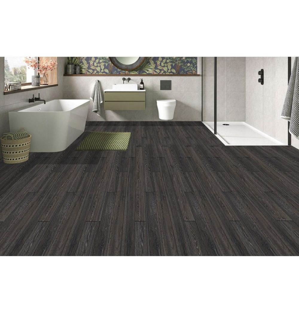DuraPanel Black Oak plank effect flooring - 100% waterproof 10.123