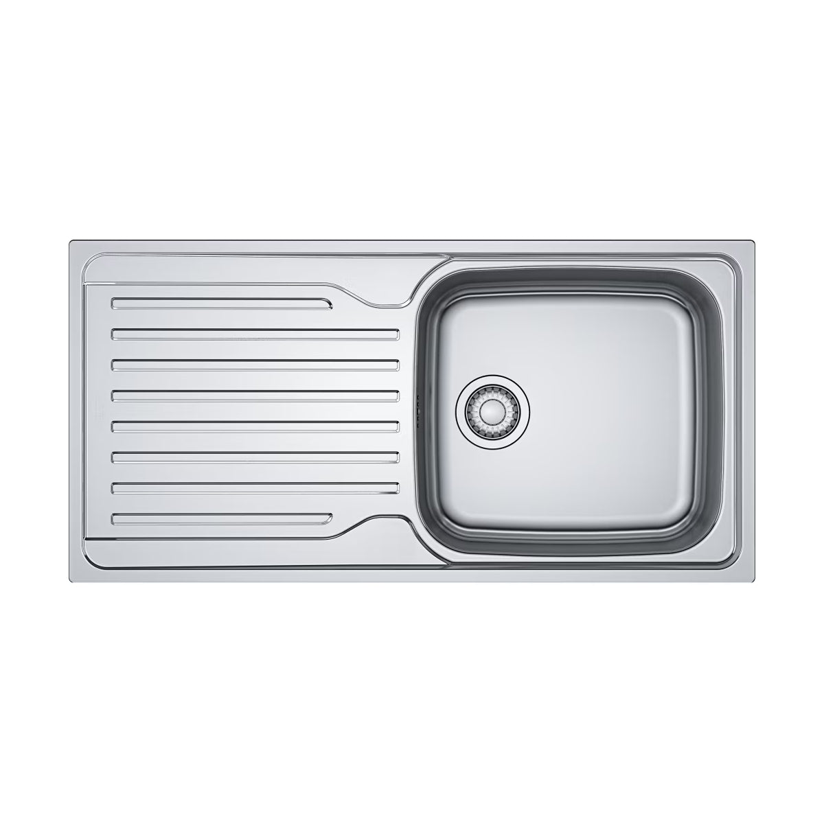 Franke Antea AZN 611-100 Reversible Inset Kitchen Sink Stainless Steel 101.0489.525.