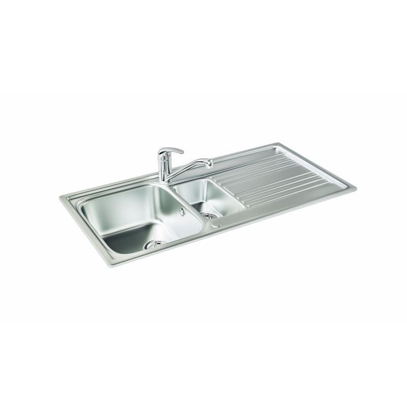 Franke Rapid 150 Polished 1.5 Bowl Inset Kitchen Sink 101.0495.211.