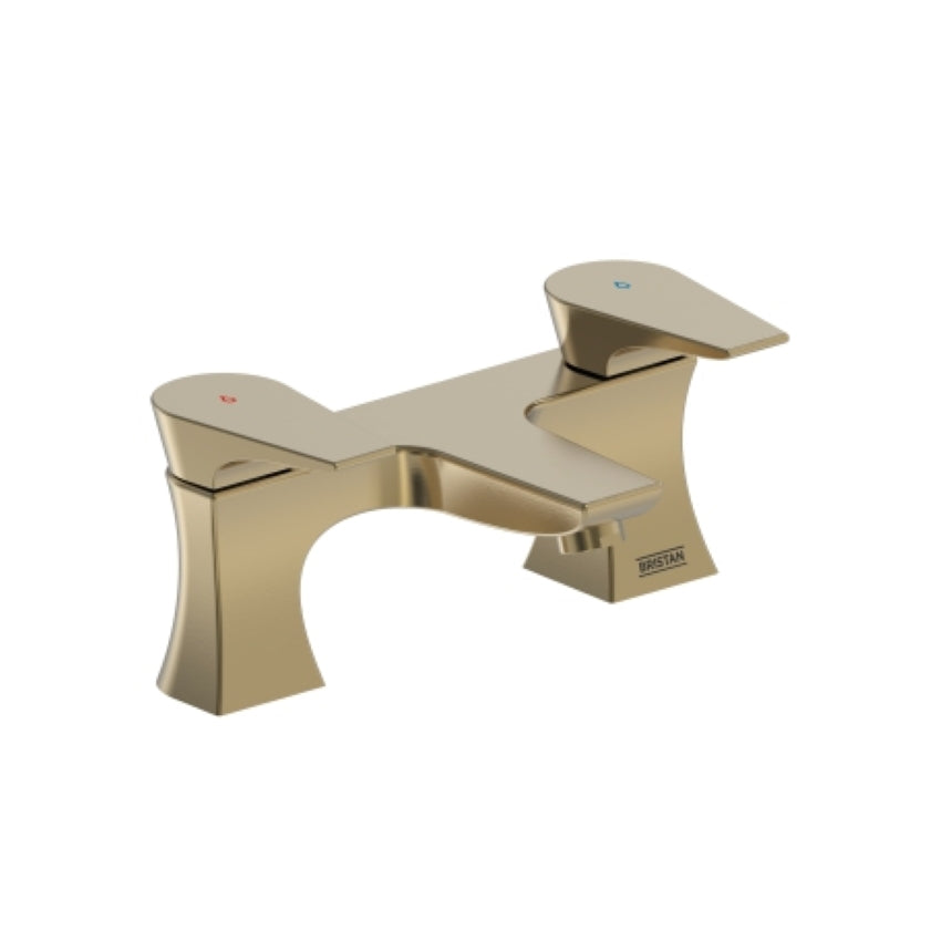 Bristan Hourglass Bath Filler Tap Brushed Brass HOU BF BB