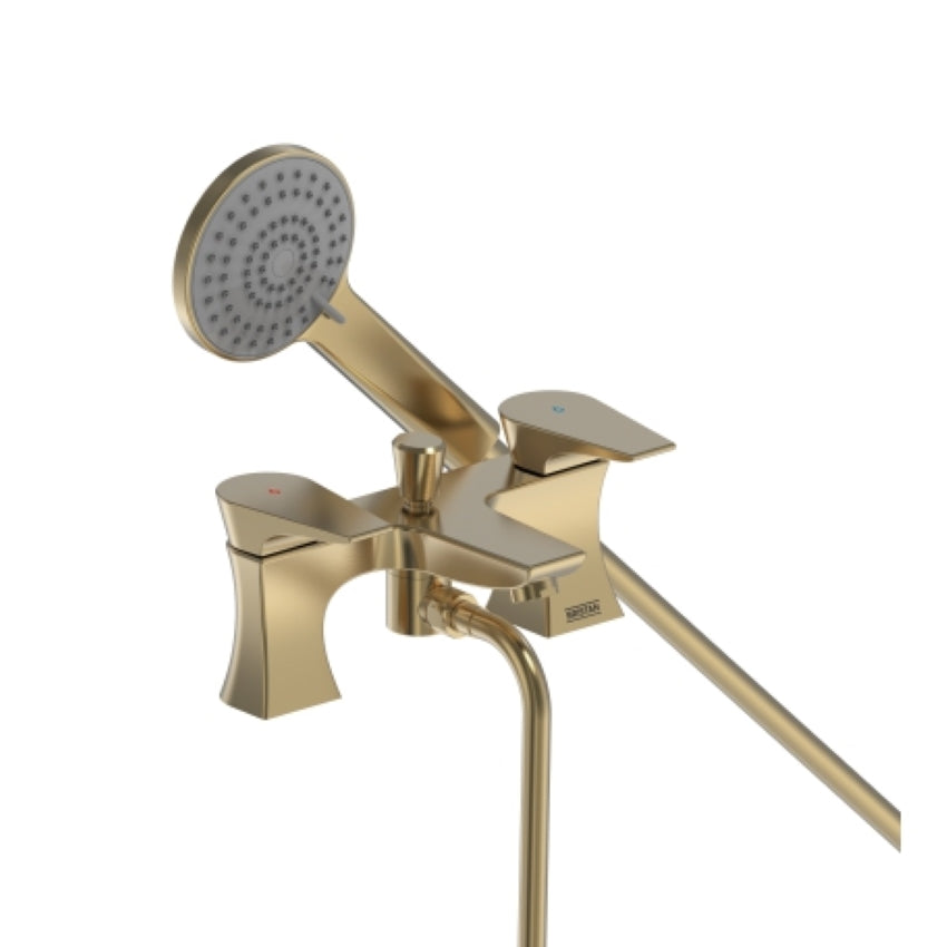 Bristan Hourglass Bath Shower Mixer Tap Brushed Brass HOU BSM BB
