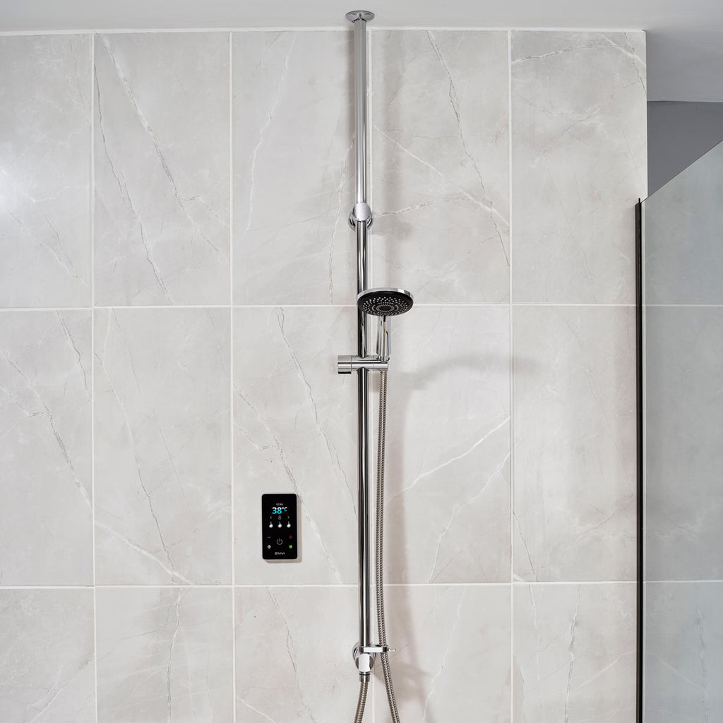 Triton ENVi 10.5kW (Silver) Thermostatic Electric Shower Single Outlet Ceiling Fed Kit