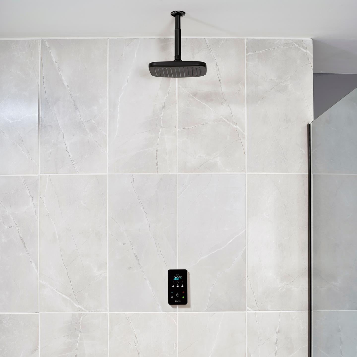 Triton ENVi 10.5kW (Black) Thermostatic Electric Shower Single Outlet Fixed Head
