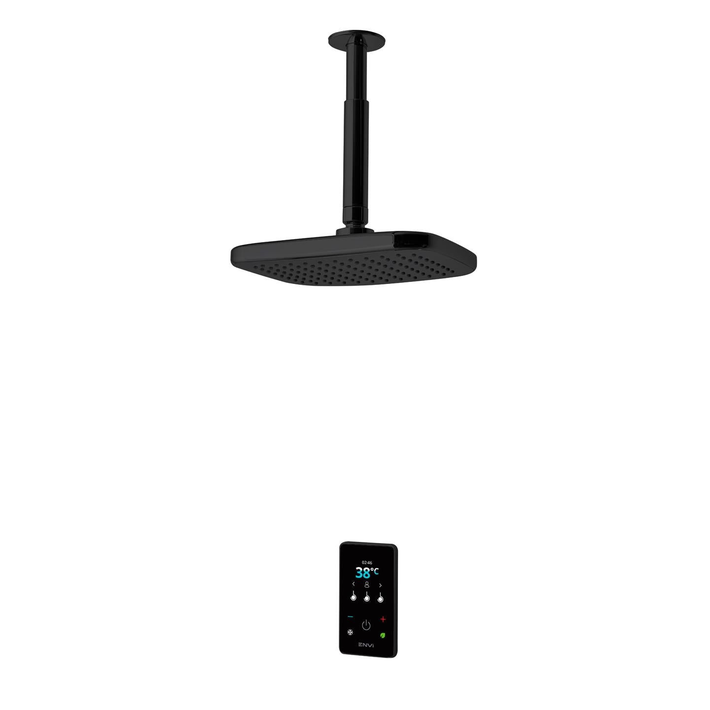 Triton ENVi 10.5kW (Black) Thermostatic Electric Shower Single Outlet Fixed Head