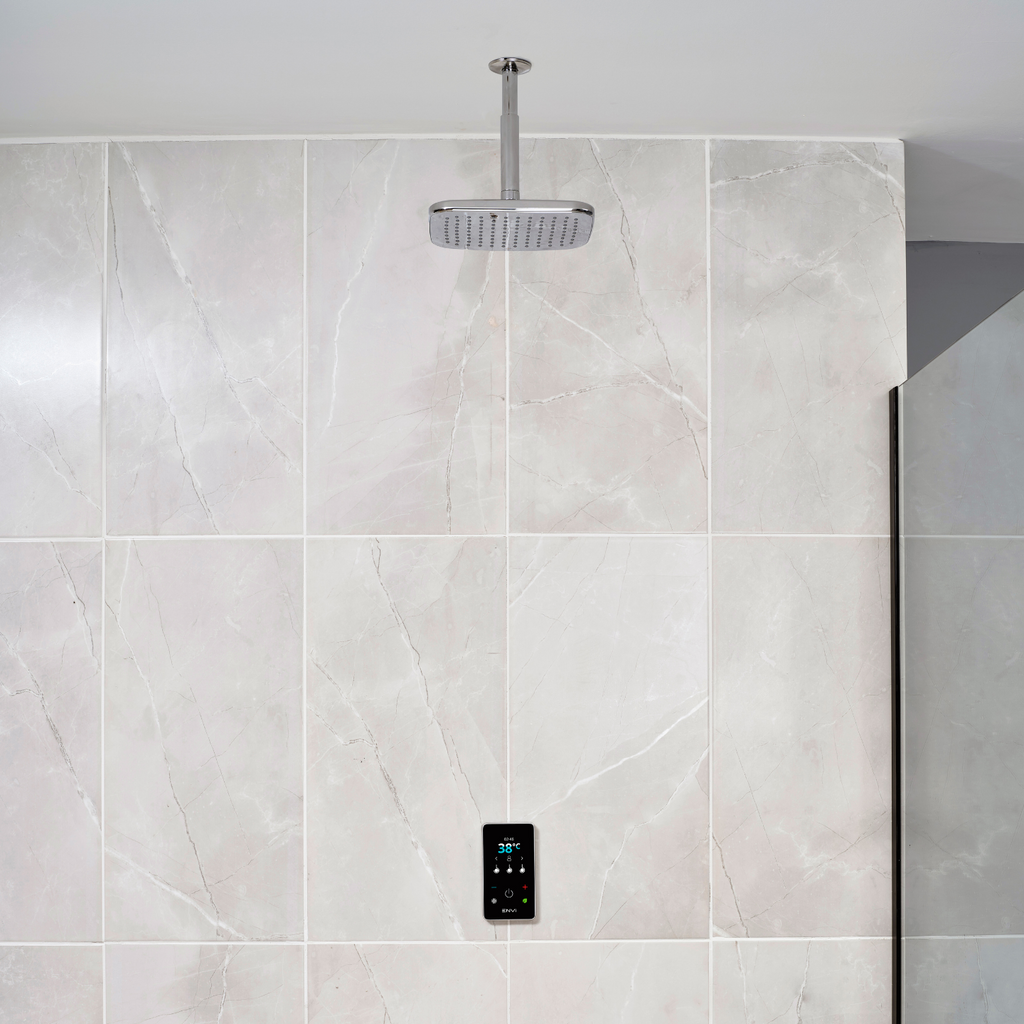 Triton ENVi 10.5kW (Silver) Thermostatic Electric Shower Single Outlet Fixed Head