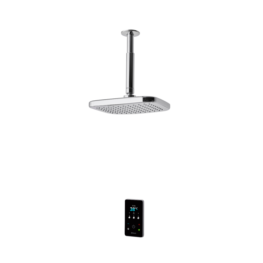 Triton ENVi 9.0kW (Silver) Thermostatic Electric Shower Single Outlet Fixed Head