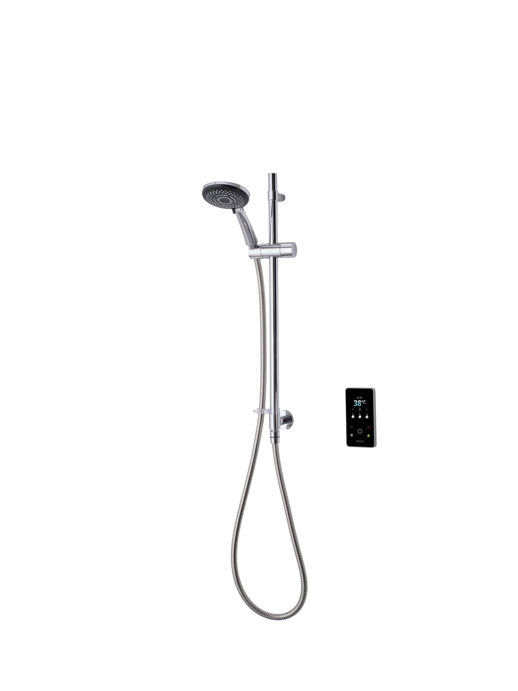 Triton ENVi 10.5kW Thermostatic Electric Shower Single Outlet Wall fed Kit Silver