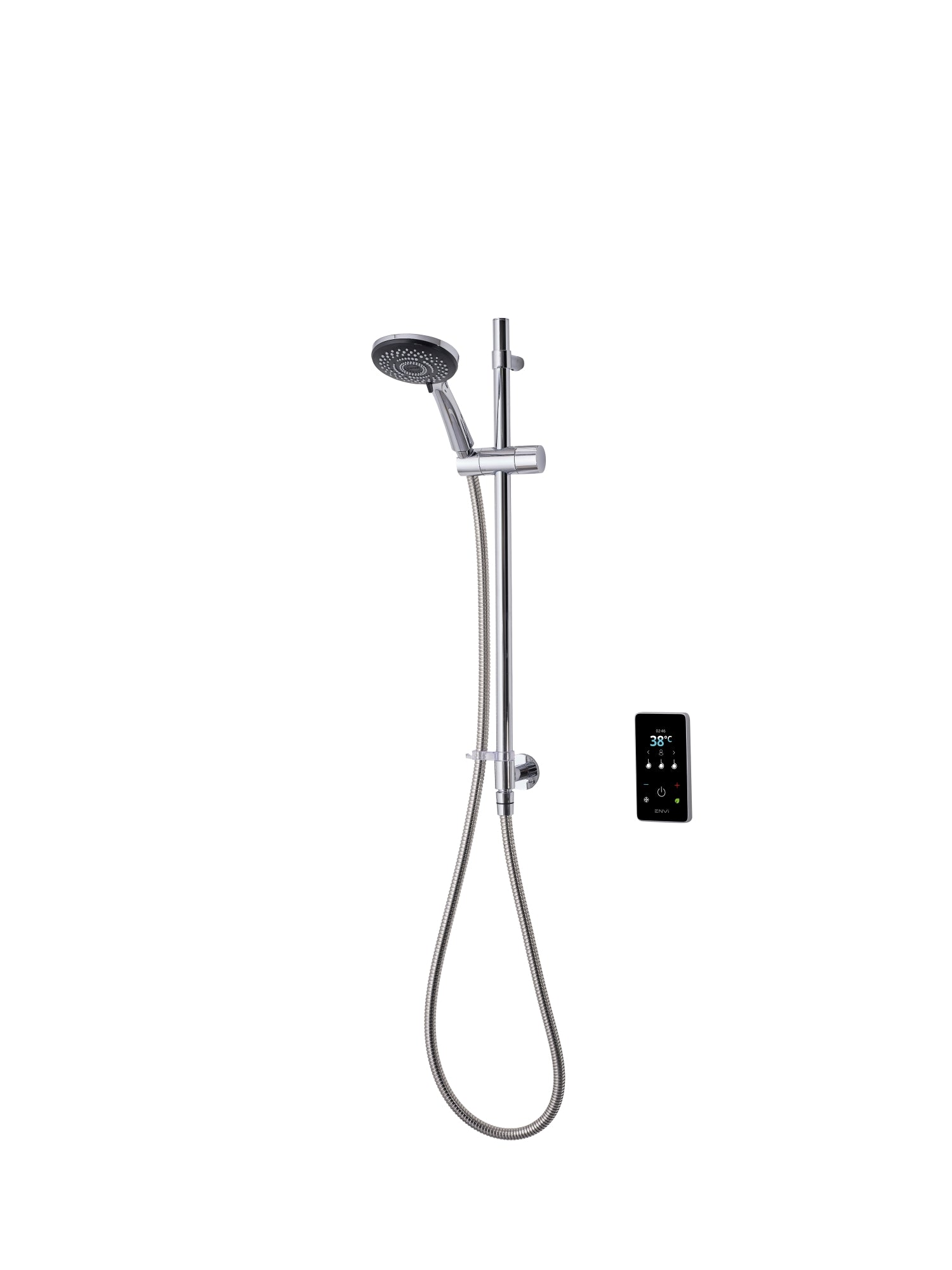 Triton ENVi 10.5kW Thermostatic Electric Shower Single Outlet Wall fed Kit Silver