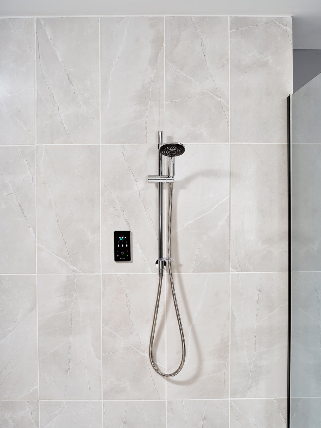 Triton ENVi 10.5kW Thermostatic Electric Shower Single Outlet Wall fed Kit Silver