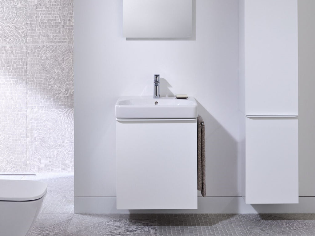 Geberit Smyle Square 550mm No Taphole  Washbasin White 501.574.00.1