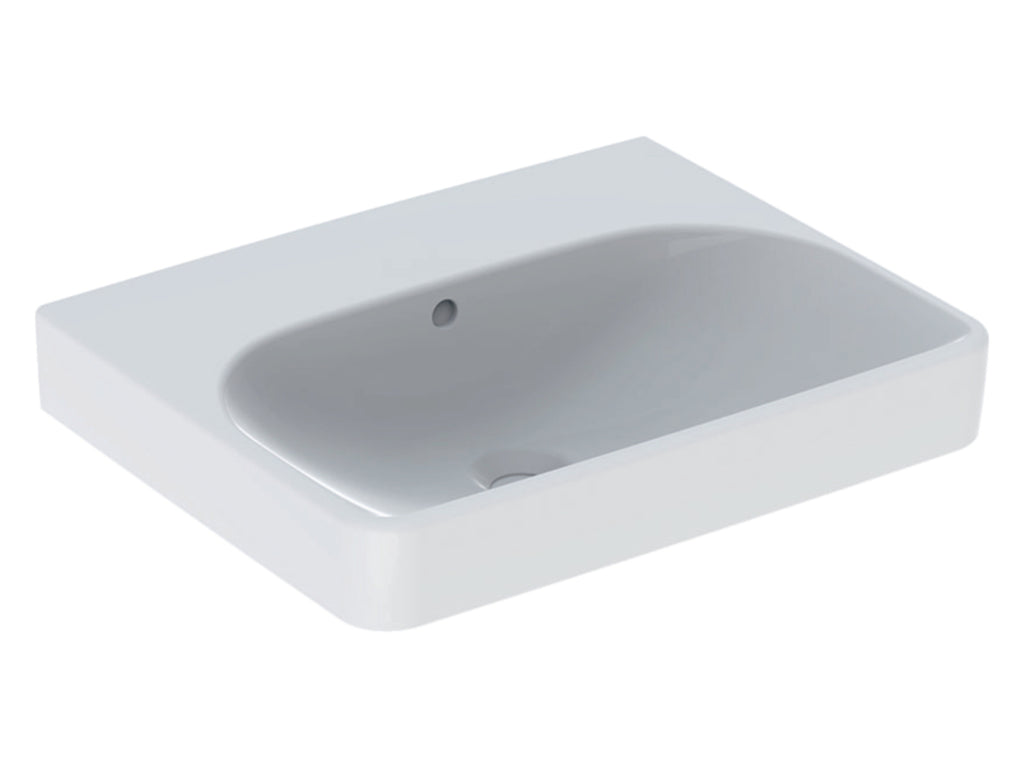 Geberit Smyle Square 550mm No Taphole  Washbasin White 501.574.00.1