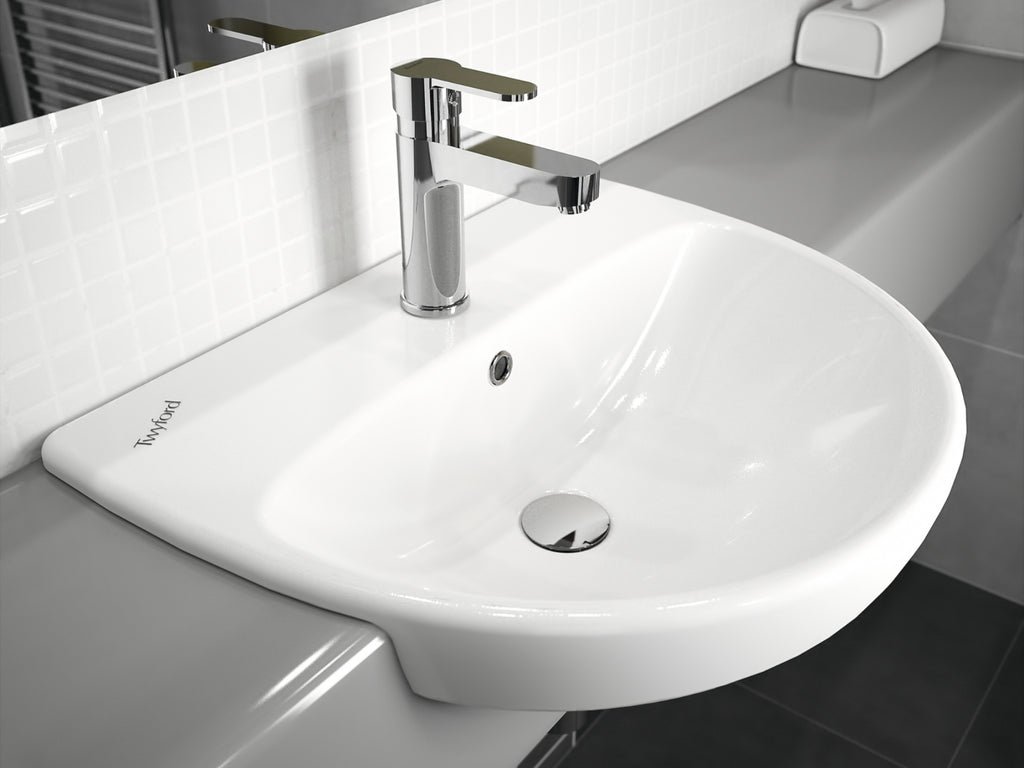 Twyford Alco Semi Recessed Washbasin