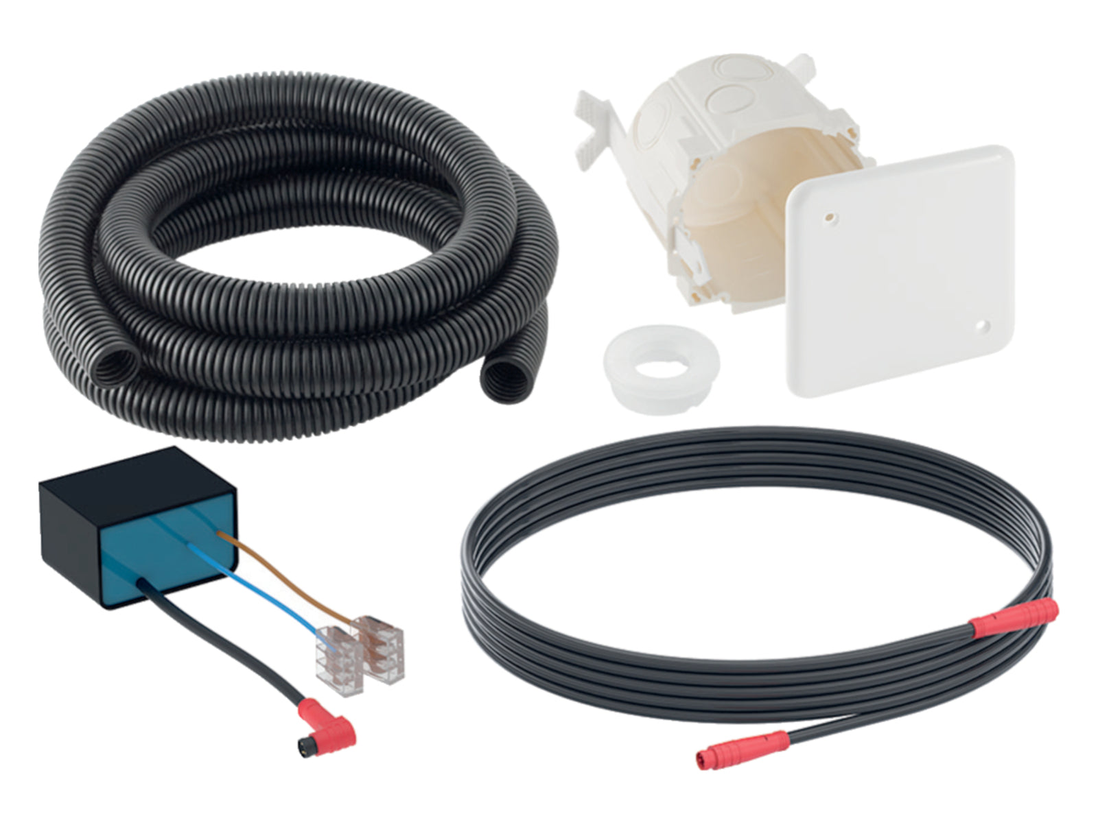 Geberit Installation Set With Power Supply Unit For Wc Flush Controls With Electronic Flush Actuation 12 V 115.861.00.6