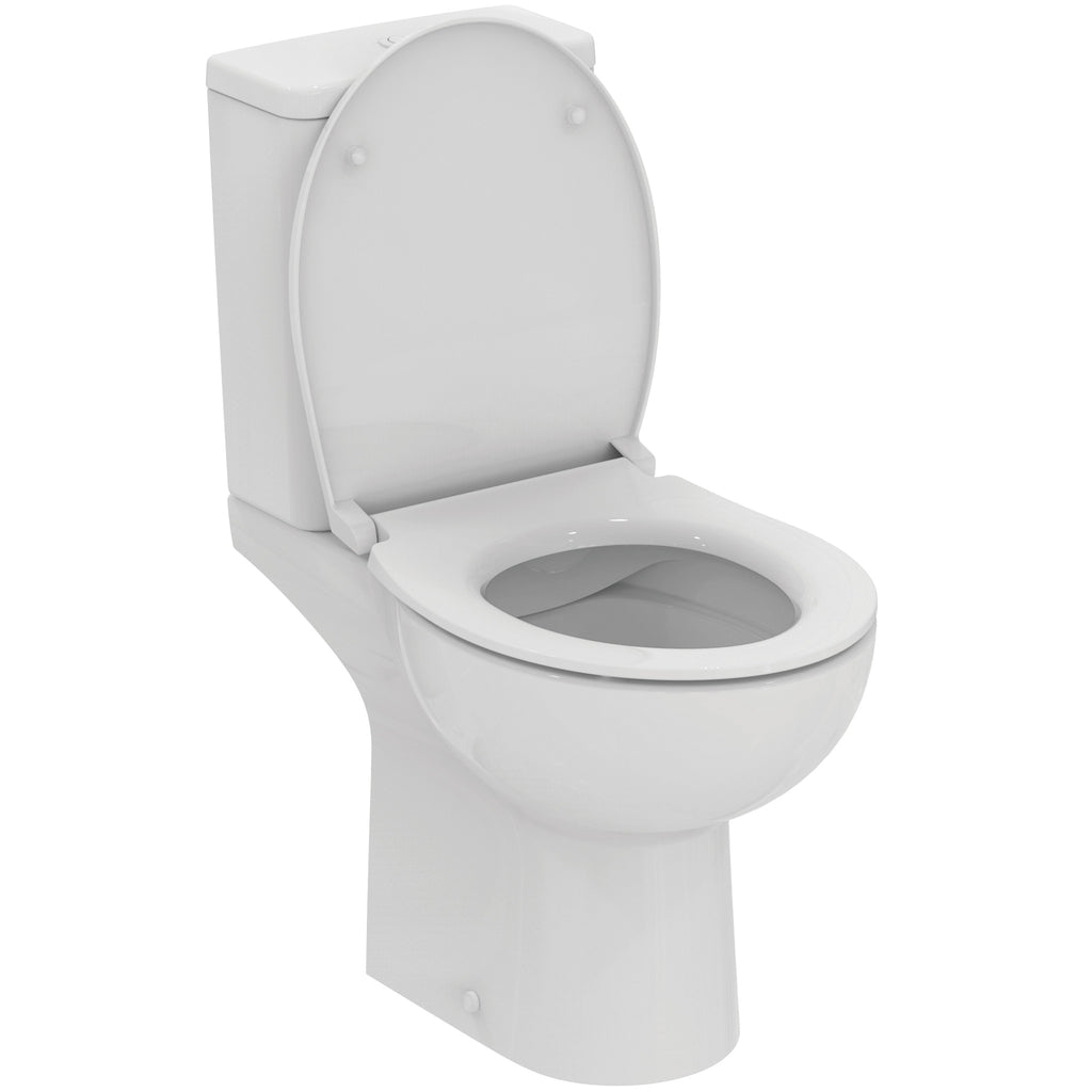 Ideal Standard Simplicity+ Pick Up Pack - Toilet (Including Seat) and 1 Taphole 550mm Basin with Full Pedestal