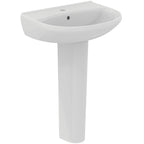 Ideal Standard Simplicity+ Pick Up Pack - Toilet (Including Seat) and 1 Taphole 550mm Basin with Full Pedestal