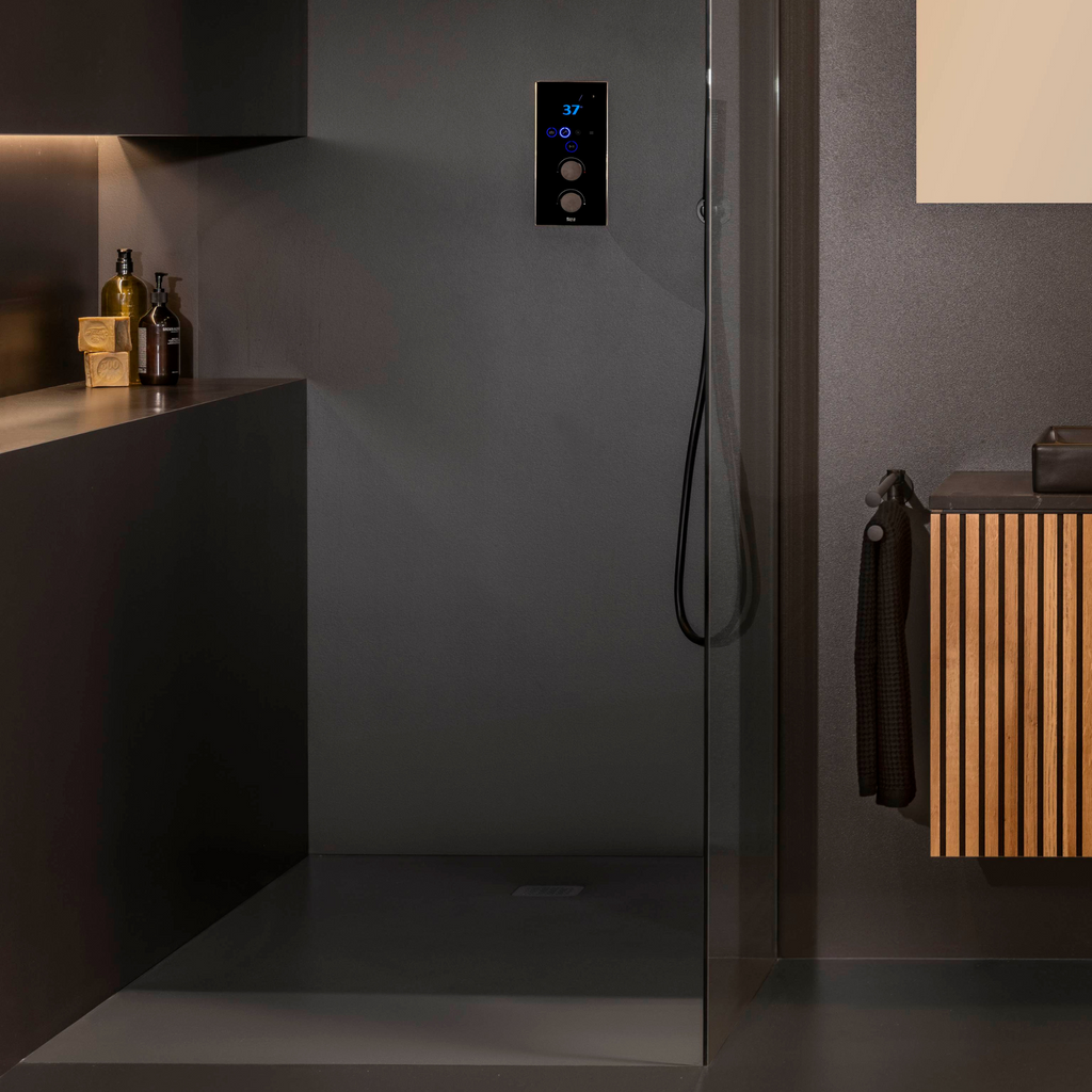 Roca Terran-n Square 900X900 Shower Tray Onyx