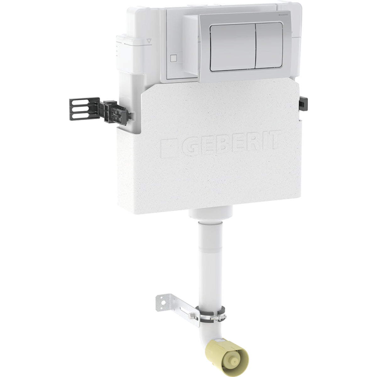 Geberit AL concealed cistern 12 cm 6/3 litres installation height 109 cm with AL30 flush plate gloss chrome-plated 109.013.21.1