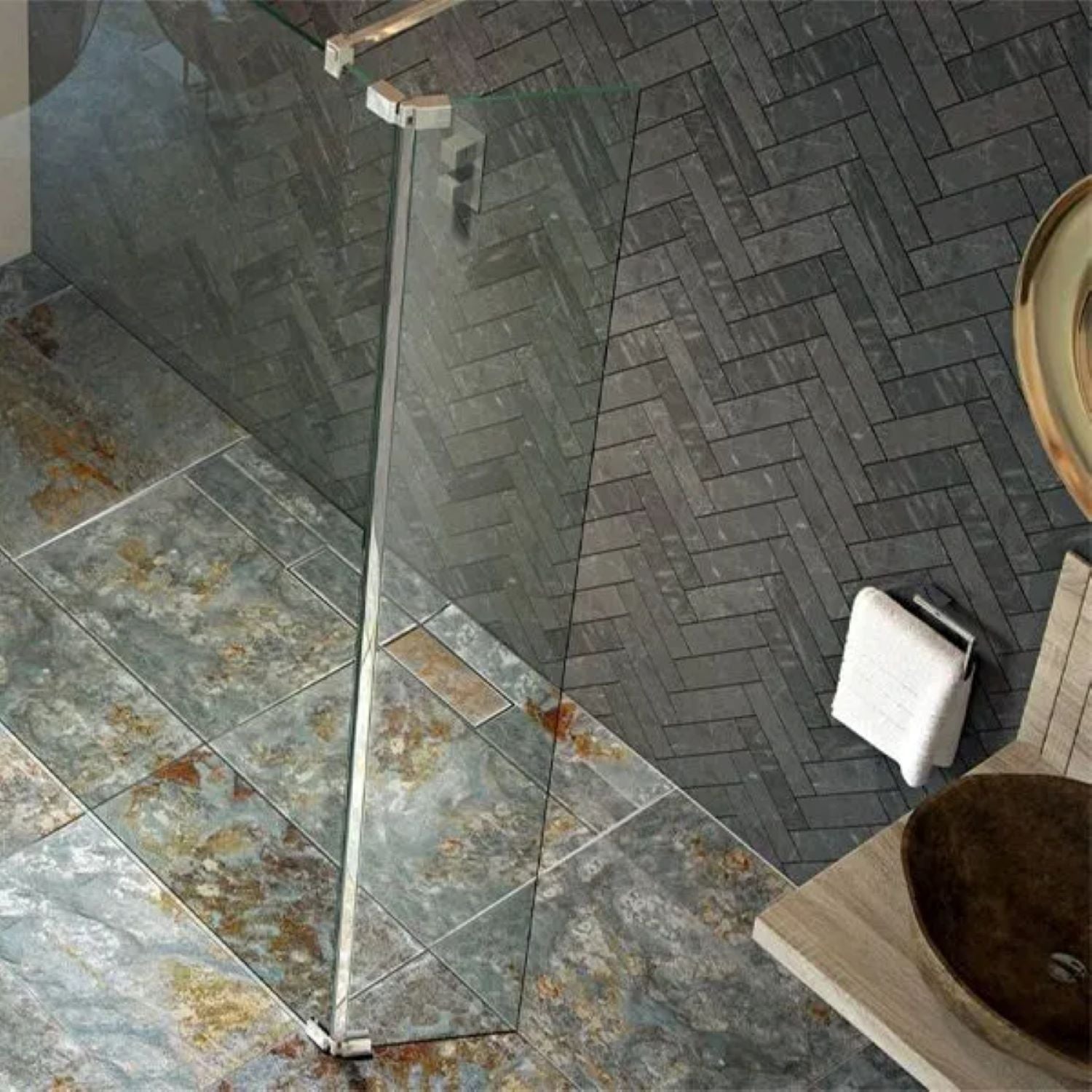 Kudos Showers Ultimate2 10mm Pivot Return Panel Shower Enclosure Right Hand