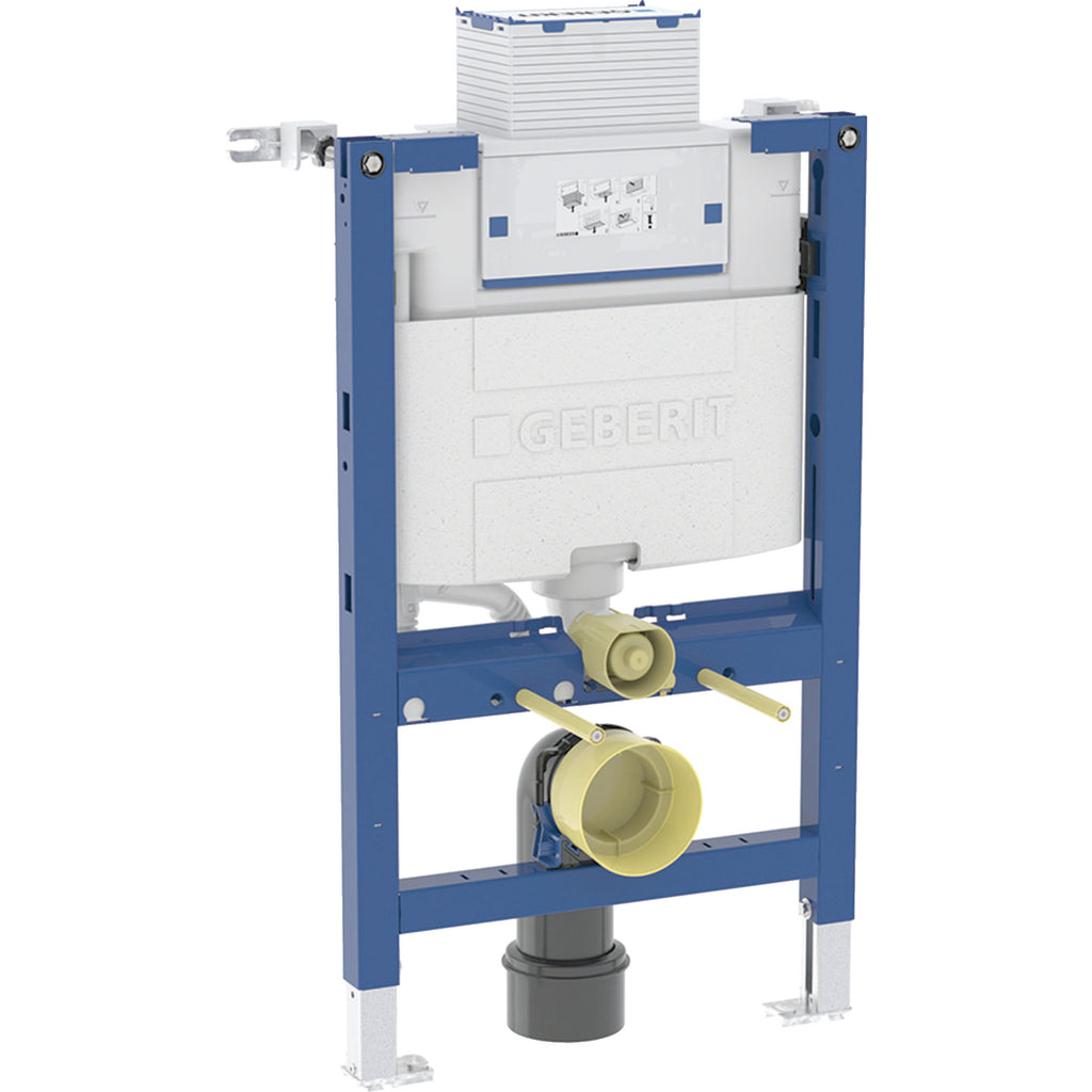 Geberit Duofix element for wall-hung WC, 82 cm, with Omega concealed cistern 12 cm 111.004.00.4
