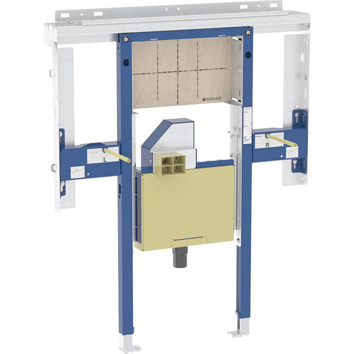 Geberit Duofix element for Geberit ONE BASIN and wall-mounted tap room-height with concealed turn trap with concealed Clou 95x125x14cm BASIN width=90cm 111.082.00.2