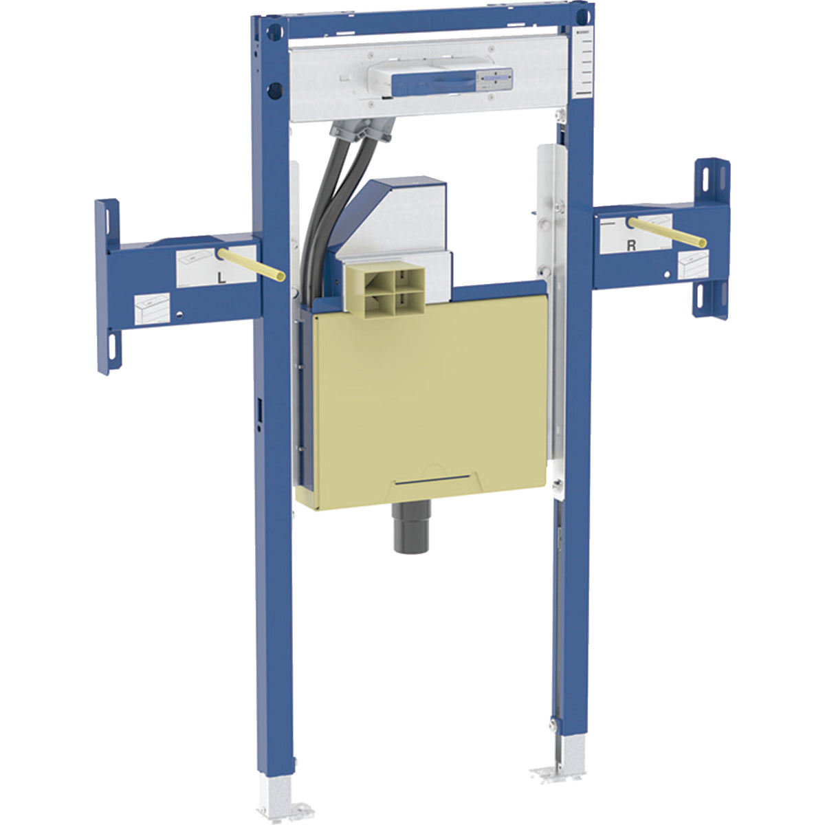 Geberit Duofix element for Geberit ONE BASIN and Geberit ONE wall-mounted tap part-height with concealed turn trap with concealed Clou 95x112130x12cm BASIN width=90cm 111.092.00.2