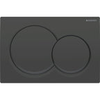 Geberit AL01 ACT plate for dual flush round black matt 115.035.14.1