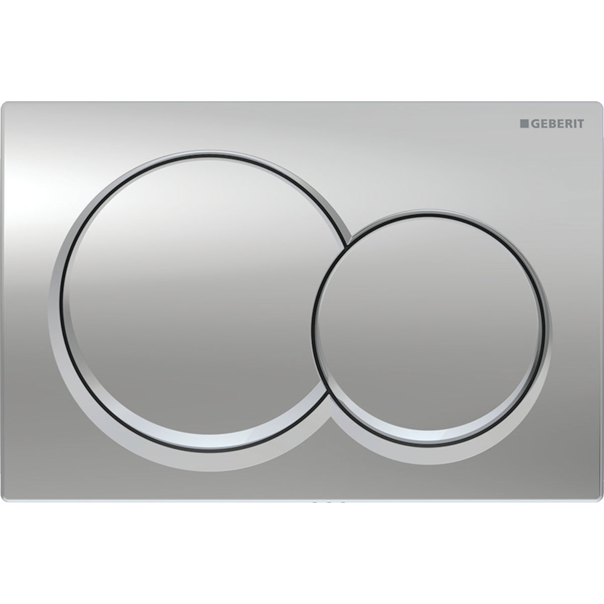 Geberit AL01 ACT plate for dual flush round bright chrome-plated 115.035.21.1