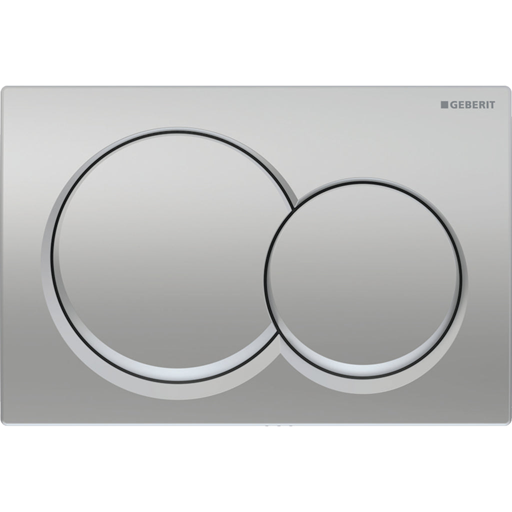 Geberit AL01 ACT plate for dual flush round matt chrome-plated 115.035.46.1