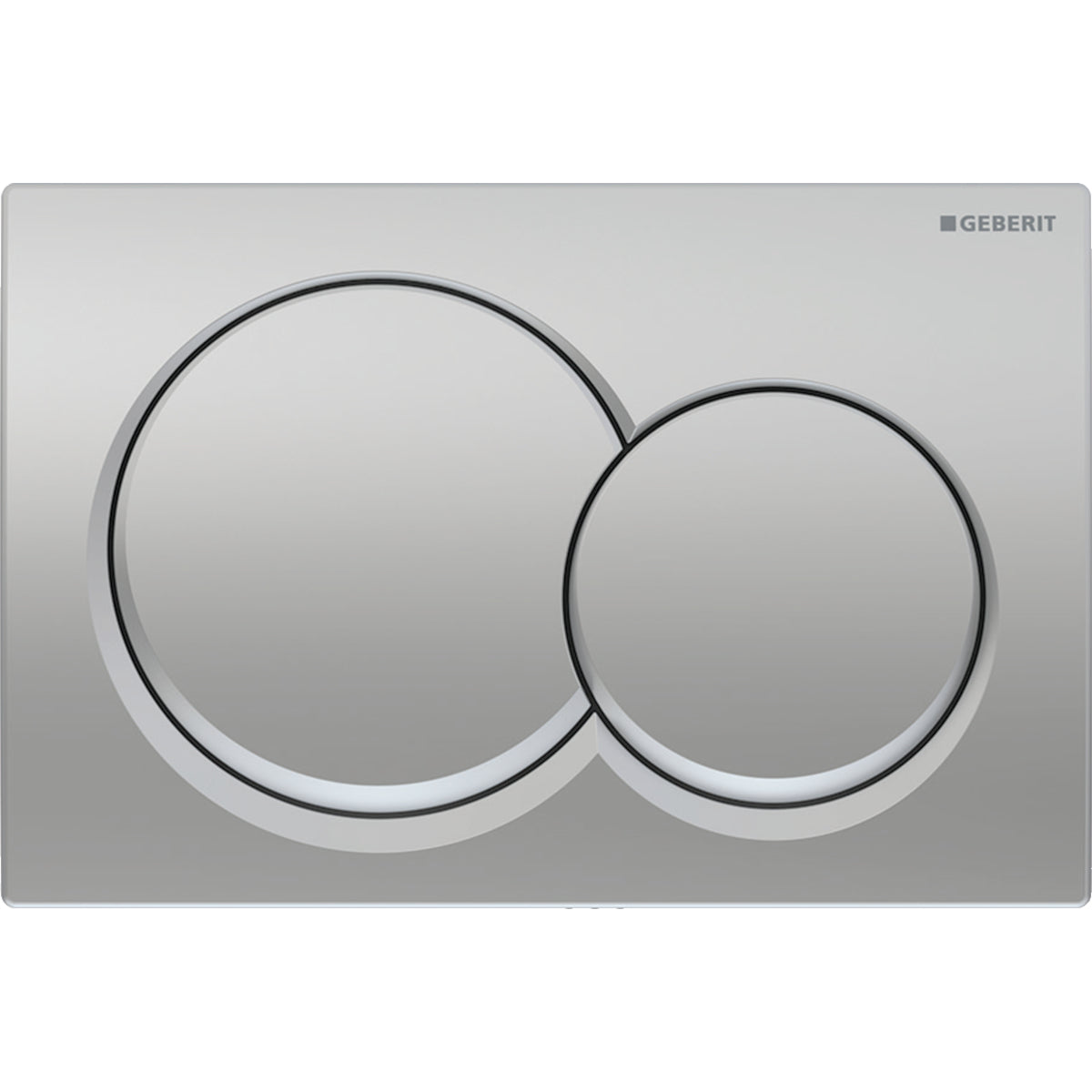 Geberit AL01 ACT plate for dual flush round matt chrome-plated 115.035.46.1
