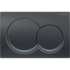 Geberit AL01 ACT plate for dual flush round black chrome 115.035.QC.1
