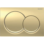 Geberit AL01 ACT plate for dual flush round brass-coloured 115.035.QE.1