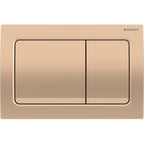 Geberit Alpha01 flush plate for dual flush, square: red gold / matt 115.055.QA.1