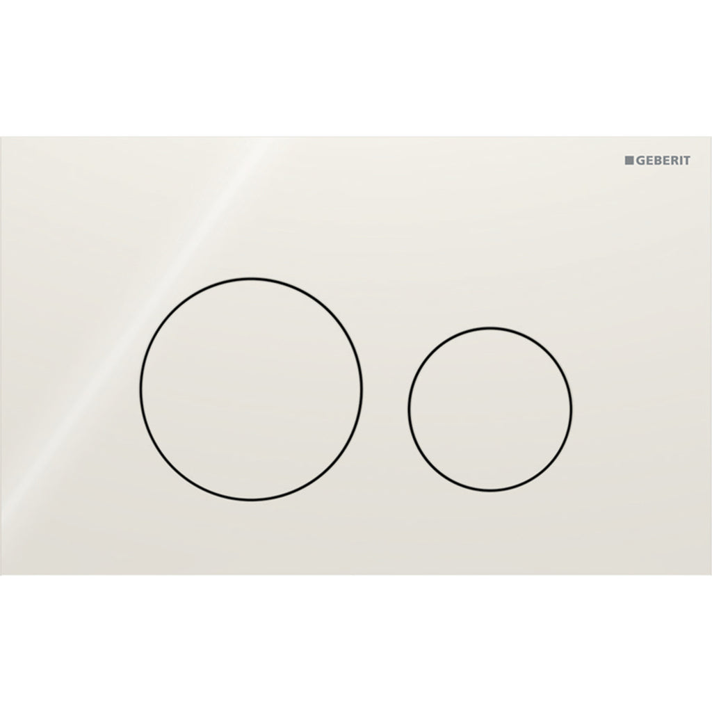 Geberit SIG40 ACT plate for dual flush round sand grey 115.628.JL.1