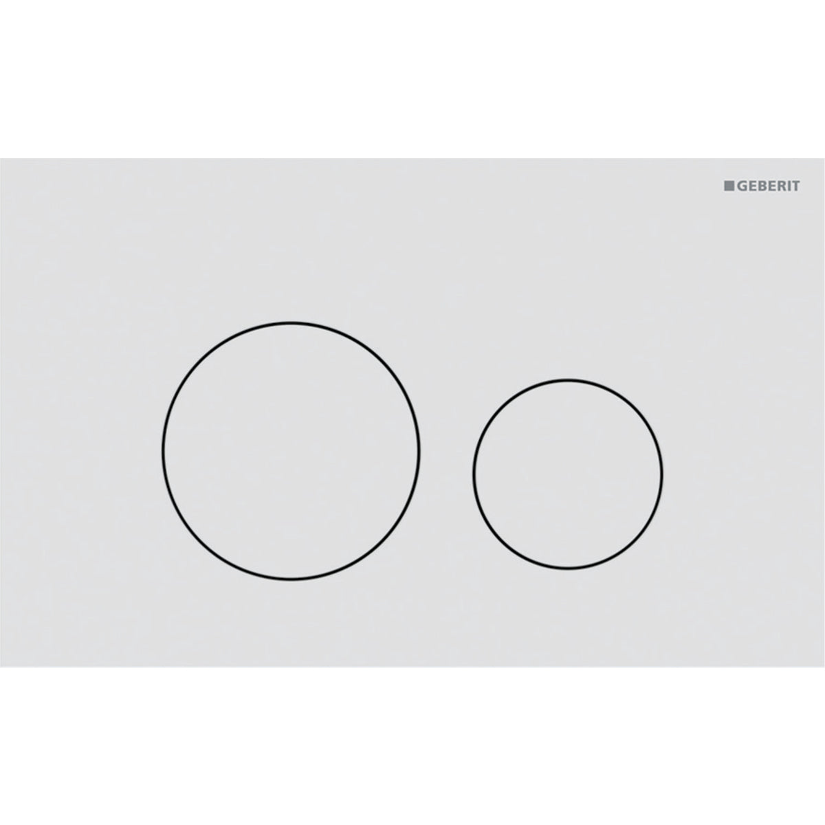 Geberit SIG40 ACT plate for dual flush round white matt easy-to-clean coated 115.628.JT.1