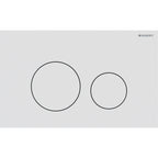 Geberit SIG40 ACT plate for dual flush round white matt easy-to-clean coated 115.628.JT.1