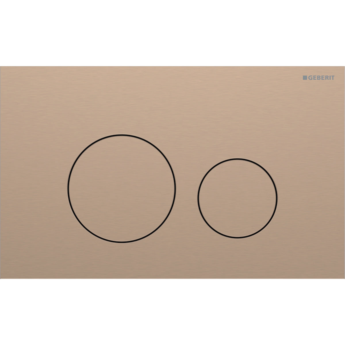 Geberit SIG40 ACT plate for dual flush round red gold brushed easy-to-clean coated 115.628.QB.1