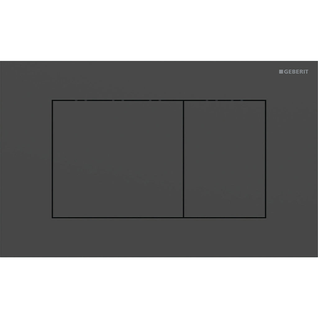 Geberit SIG40 ACT plate for dual flush square black matt easy-to-clean coated 115.629.14.1