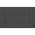 Geberit SIG40 ACT plate for dual flush square black matt easy-to-clean coated 115.629.14.1