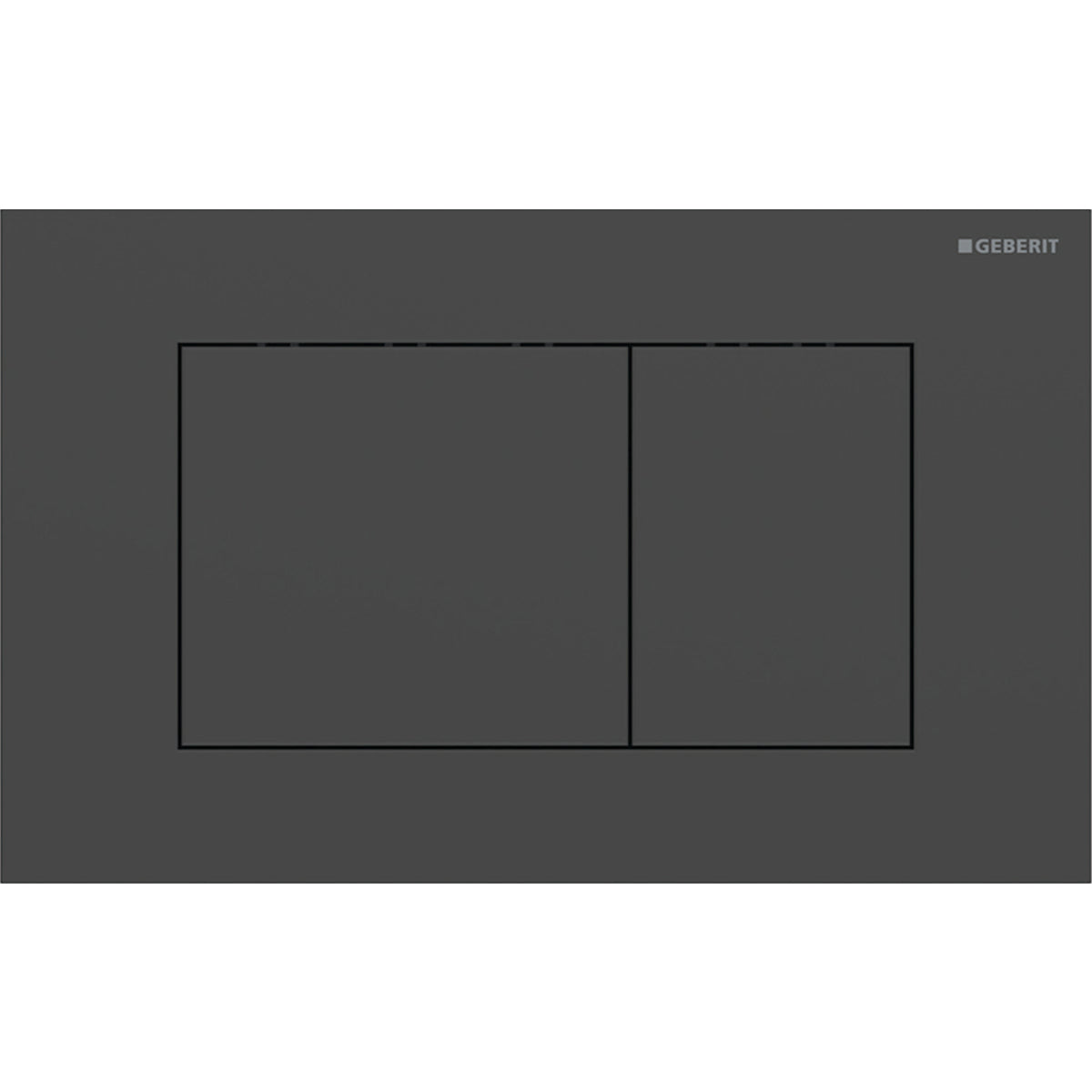 Geberit SIG40 ACT plate for dual flush square black matt easy-to-clean coated 115.629.14.1