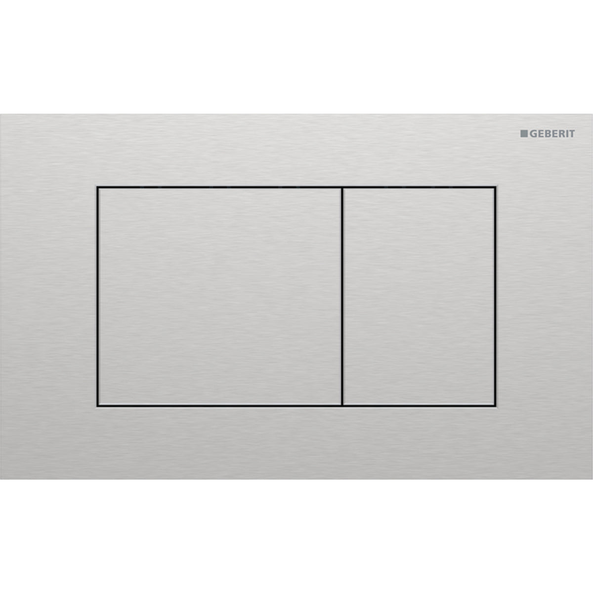 Geberit SIG40 ACT plate for dual flush square brushed easy-to-clean coated 115.629.FW.1
