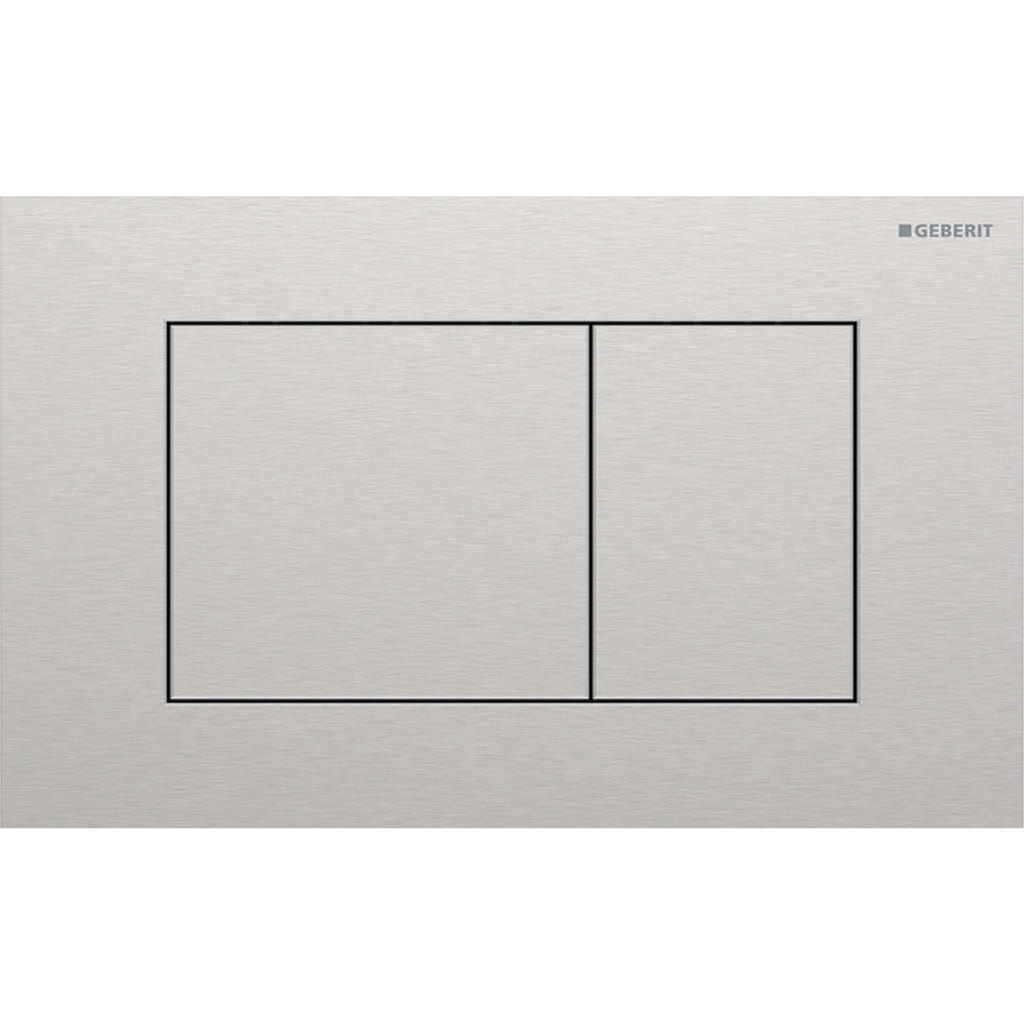 Geberit SIG40 ACT plate for dual flush square brushed easy-to-clean coated 115.629.FW.1