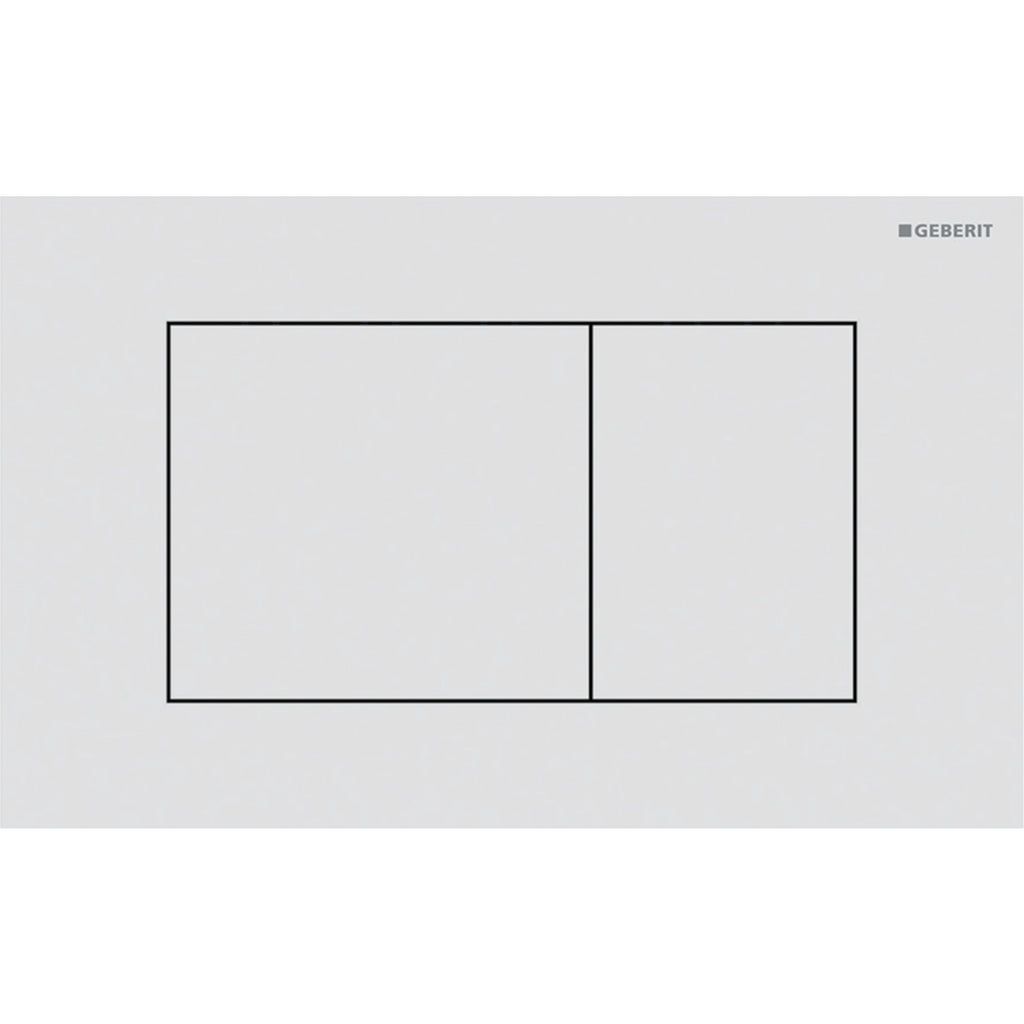Geberit SIG40 ACT plate for dual flush square white matt easy-to-clean coated 115.629.JT.1